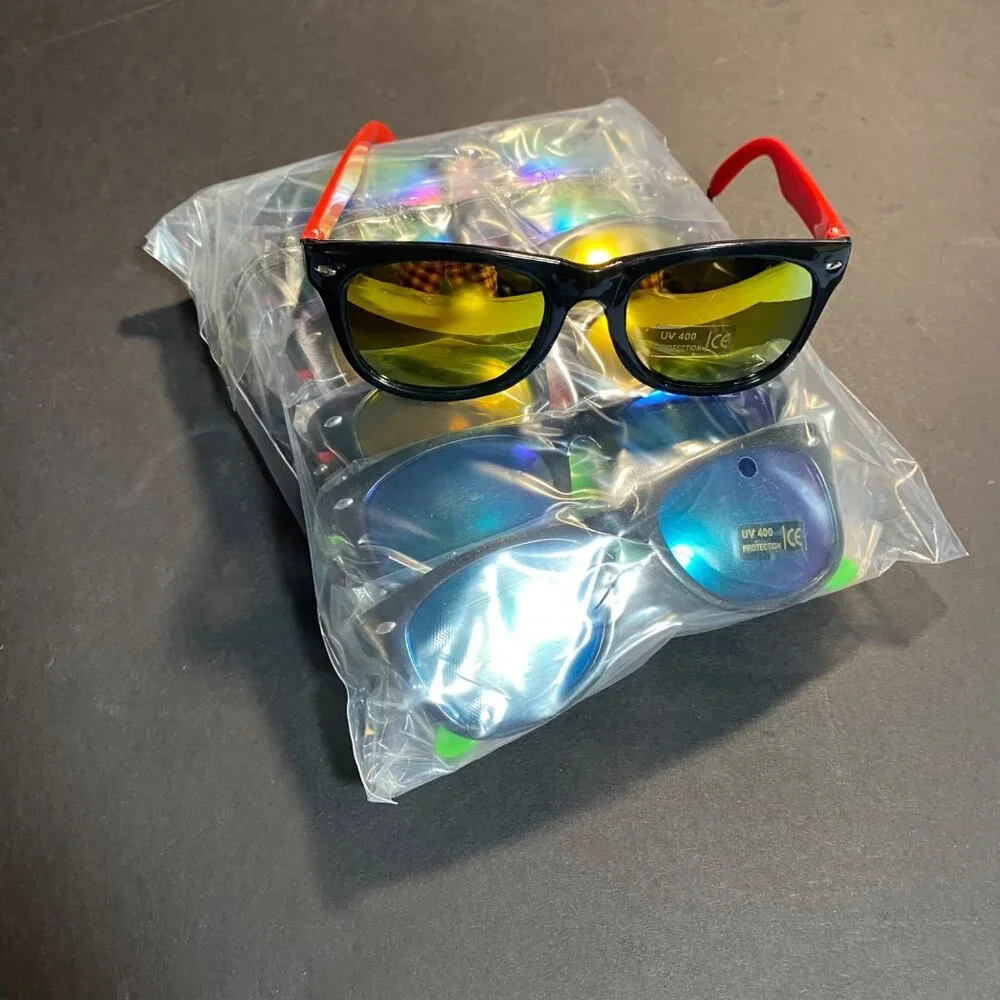 UV400 Colorful Wayfarer-styled Sunglasses for Kids Lot Of 12
